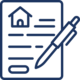 Klarschiff - Preiskalkulation nach kostenloser Besichtigung Icon - Dokument mit Stift