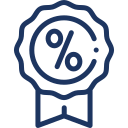 Icon - Badge mit Prozentzeichen
